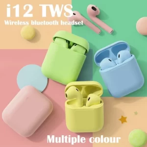 Fone De Ouvido Bluetooth I12 Tws Sem Fio Touch Recarregável
